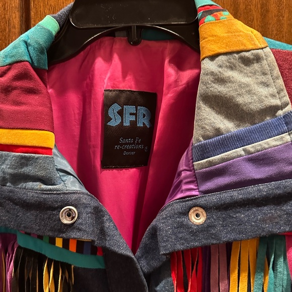 SFR SANTA FE RE-CREATIONS SUEDE & Jean fronted women’s jacket - Picture 5 of 5